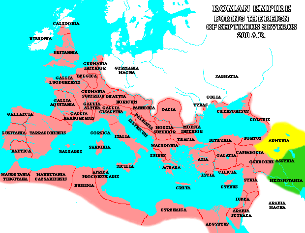 When did the Roman Empire reach its greatest size?